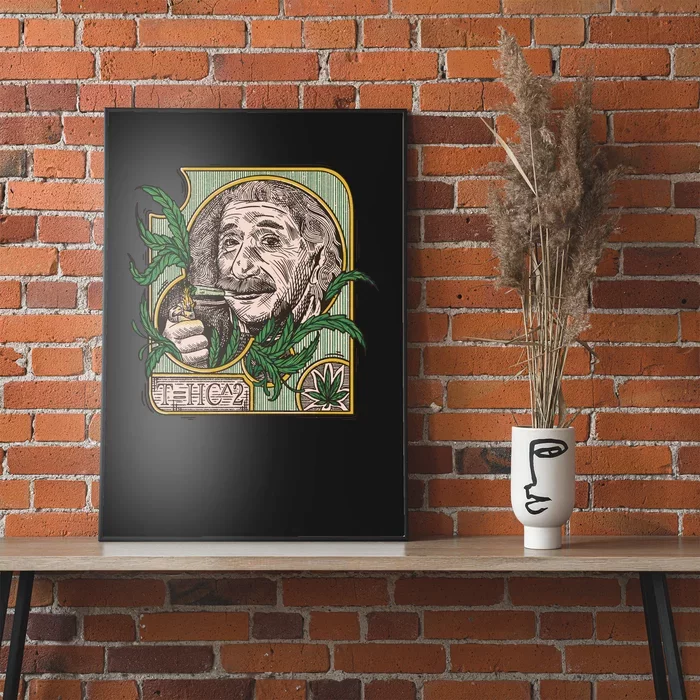 Einstein Smoking Weed Poster