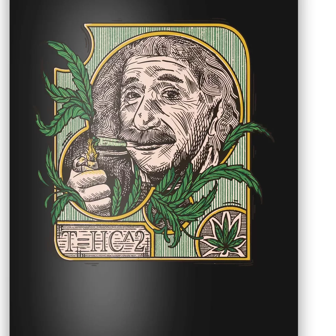 Einstein Smoking Weed Poster