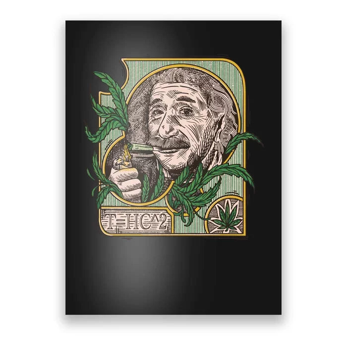 Einstein Smoking Weed Poster