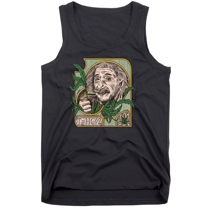 Einstein Smoking Weed Tank Top