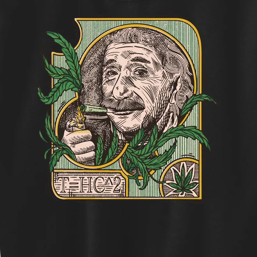 Einstein Smoking Weed Kids Sweatshirt