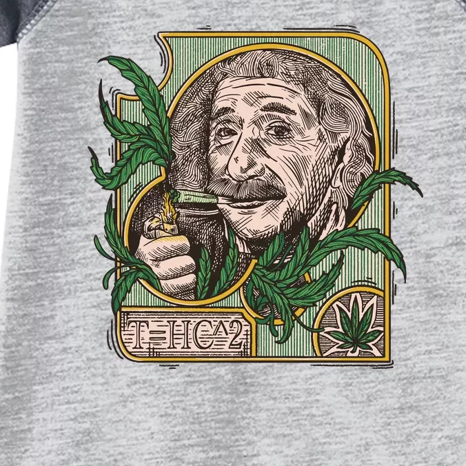 Einstein Smoking Weed Infant Baby Jersey Bodysuit