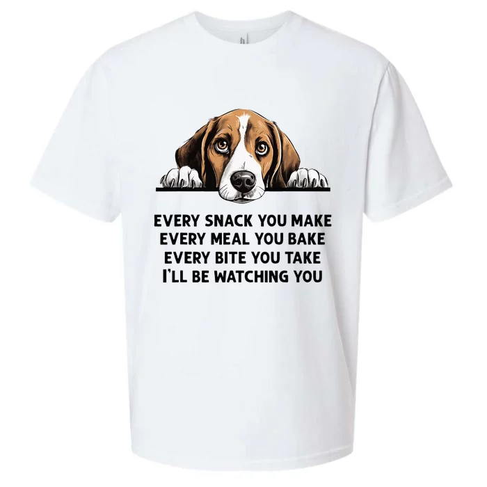 Every Snack You Make Every Meal You Bake Funny Beagle Sueded Cloud Jersey T-Shirt