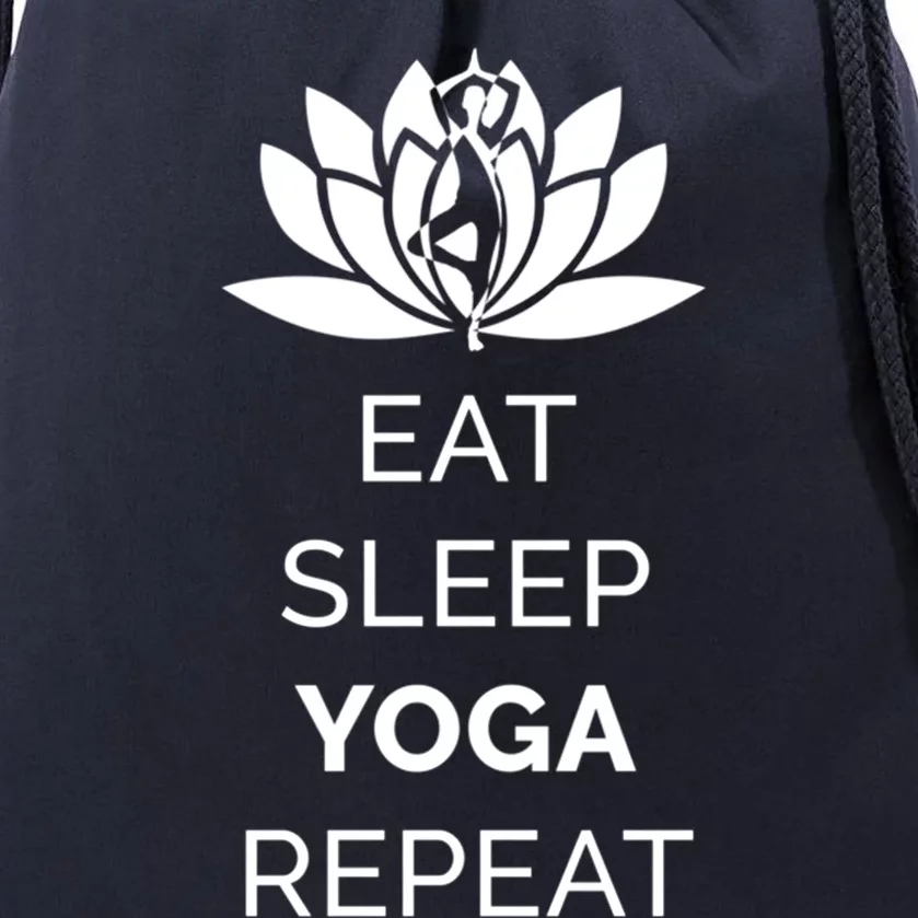 Eat Sleep Yoga Repeat Gift Drawstring Bag