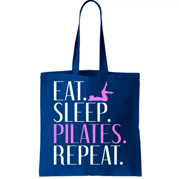 Eat Sleep Yogalates Repeat Yoga And Pilates Cute Gift Tote Bag