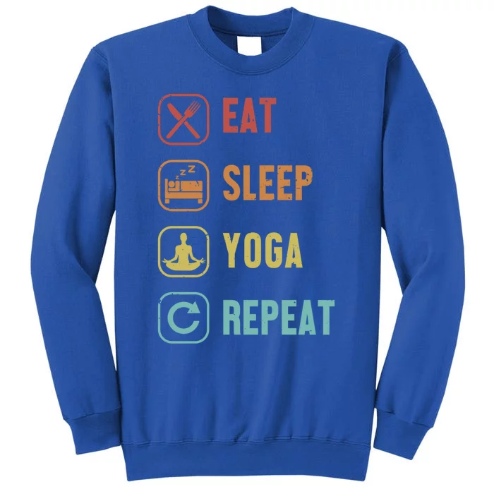 Eat Sleep Yoga Repeat Ashtanga Hatha Asanas Kundalini Yoga Meaningful Gift Sweatshirt