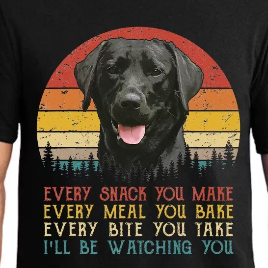 Every Snack You Make Dog Black Labrador Retriever Pajama Set