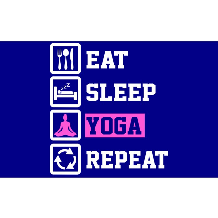 Eat Sleep Yoga Repeat Funny Yoga Lover Funny Gift Bumper Sticker