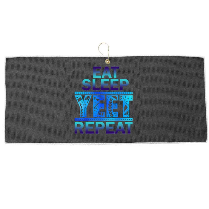 Eat Sleep Yeet Repeat Vintage Large Microfiber Waffle Golf Towel