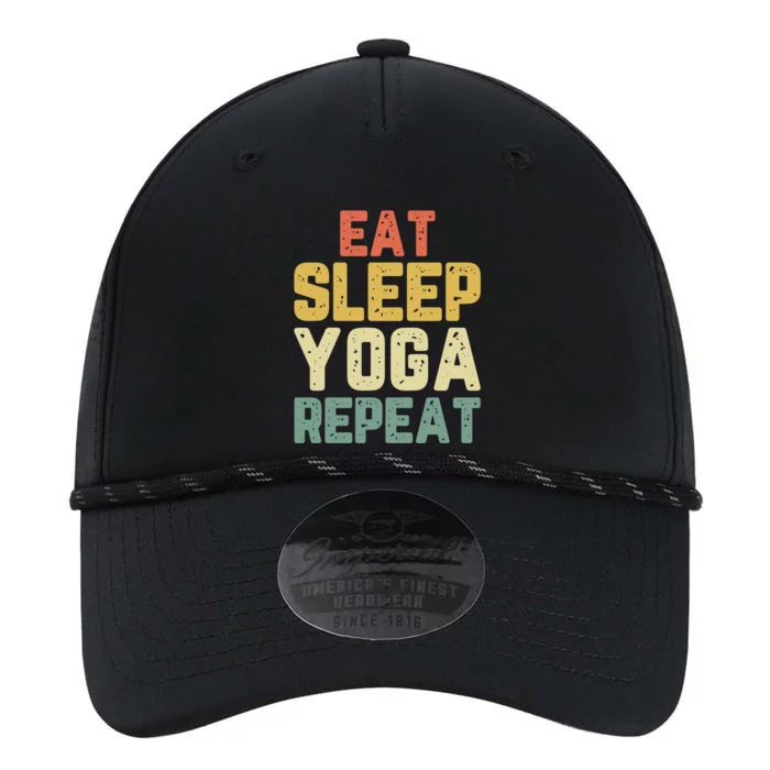 Eat Sleep Yoga Repeat Teacher Spiritual Vintage Funny Gift Performance The Dyno Cap