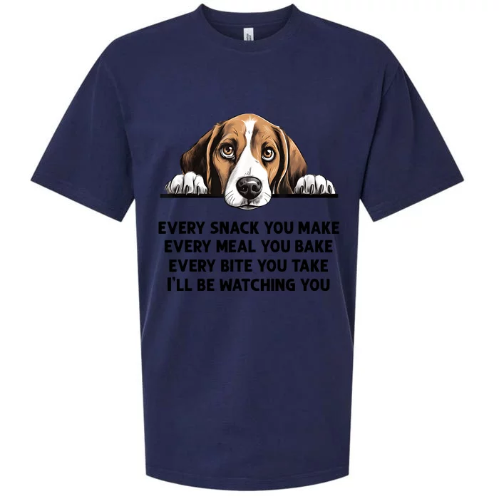 Every Snack You Make Every Meal You Bake Funny Beagle Sueded Cloud Jersey T-Shirt