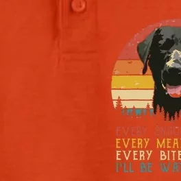 Every Snack You Make Dog Black Labrador Retriever Dry Zone Grid Performance Polo