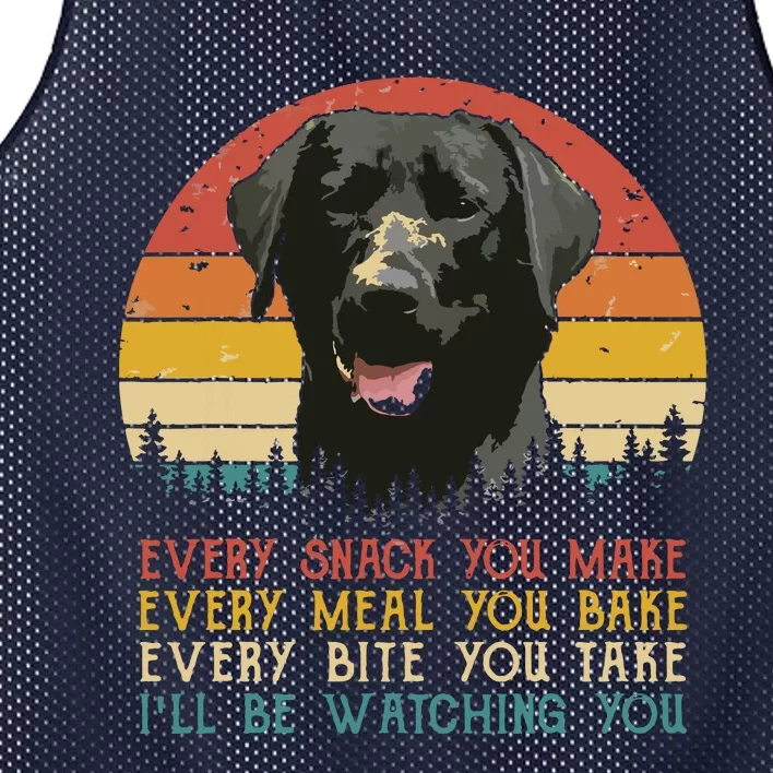 Every Snack You Make Dog Black Labrador Retriever Mesh Reversible Basketball Jersey Tank