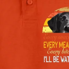 Every Snack You Make Every Meal You Bake Black Labrador Dry Zone Grid Performance Polo