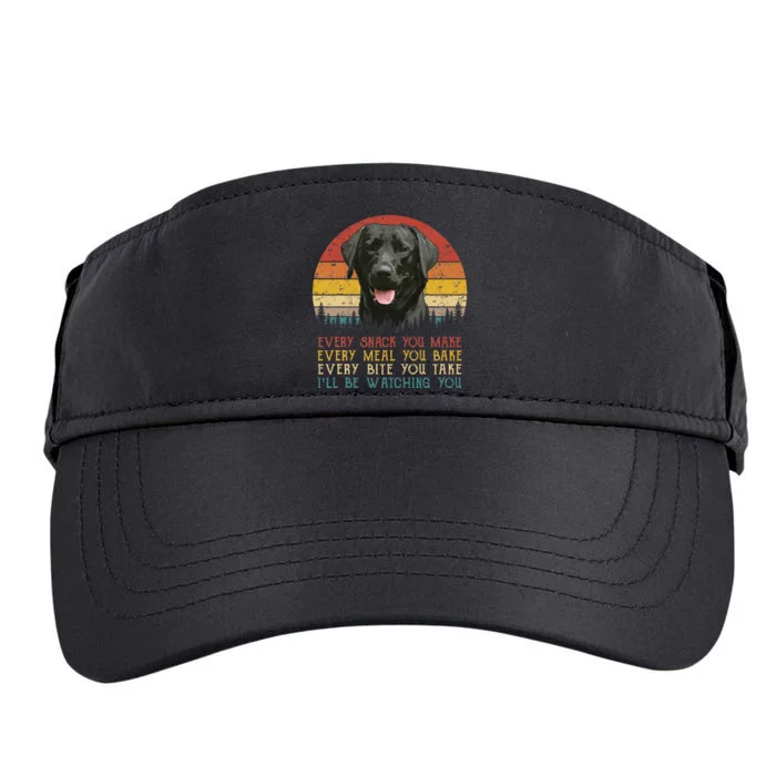 Every Snack You Make Dog Black Labrador Retriever Adult Drive Performance Visor