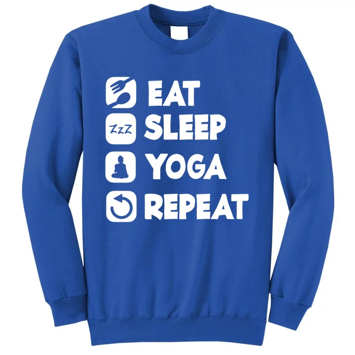 Eat Sleep Yoga Repeat Buddha Yoga Hinduism Spirit Gift Sweatshirt