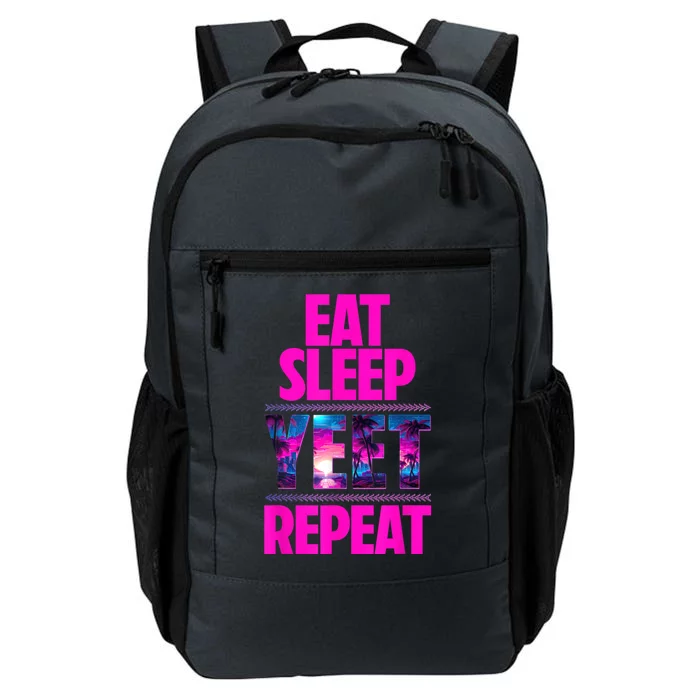 Eat Sleep Yeet Repeat Vintage Jeyuso Yeet Apparel Saying Daily Commute Backpack