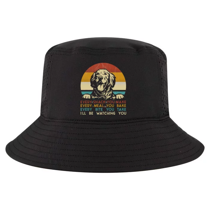 Every Snack You Make Golden Retriever Dog Breed Retro Cool Comfort Performance Bucket Hat