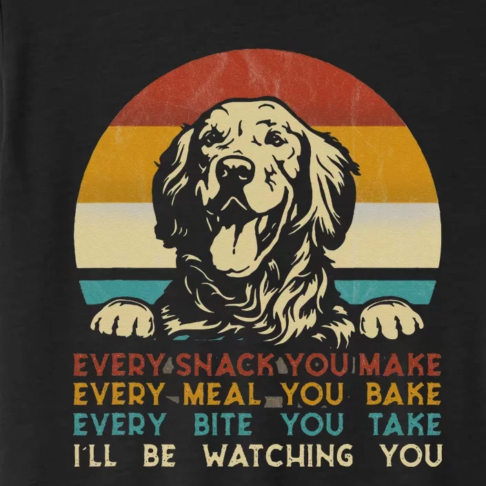 Every Snack You Make Golden Retriever Dog Breed Retro ChromaSoft Performance T-Shirt