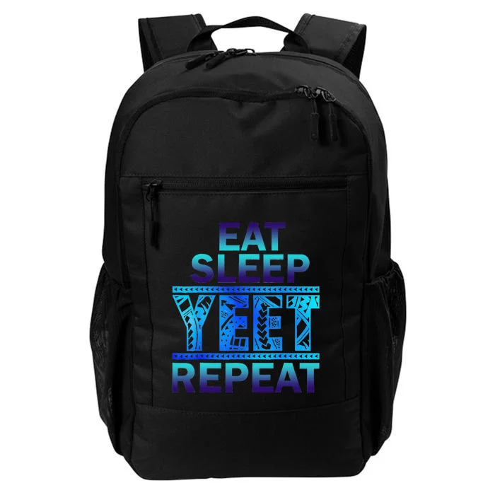 Eat Sleep Yeet Repeat Vintage Gift Daily Commute Backpack