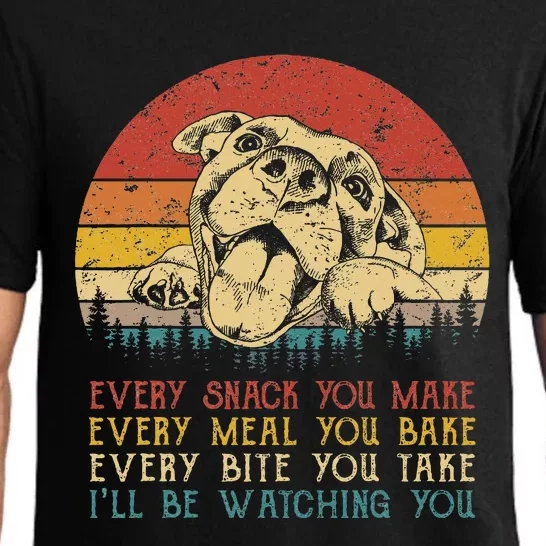 Every Snack You Make Dog Pit Bull Lover Pitbull Pajama Set