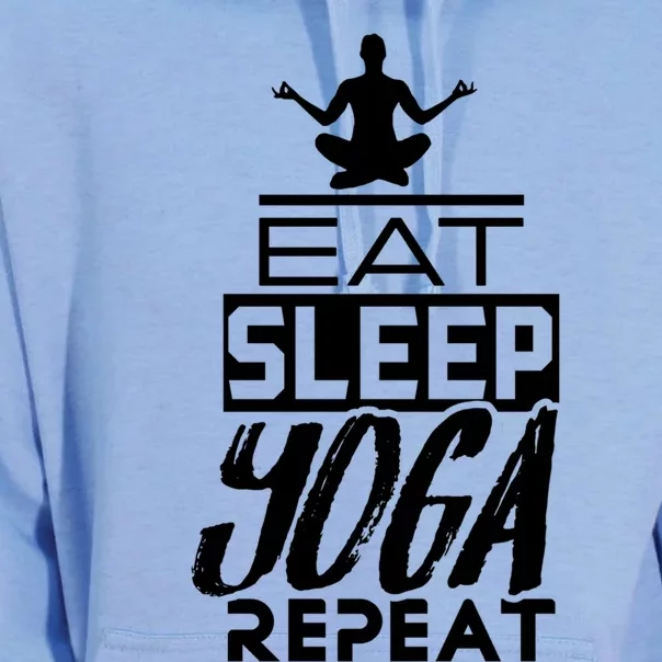 Eat Sleep Yoga Repeat Meditation Meditate Sayings Coach Gift Unisex Surf Hoodie