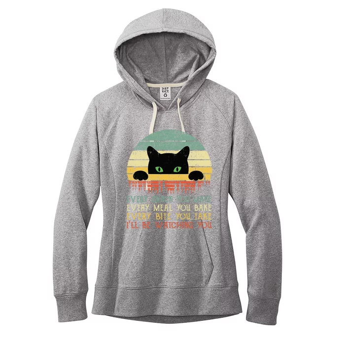 Every Snack You Make Cat Funny Cat Mom Cat Mama Cat Dad Women's Fleece Hoodie