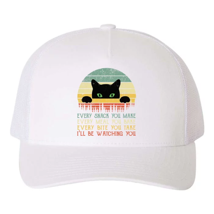 Every Snack You Make Cat Funny Cat Mom Cat Mama Cat Dad Yupoong Adult 5-Panel Trucker Hat