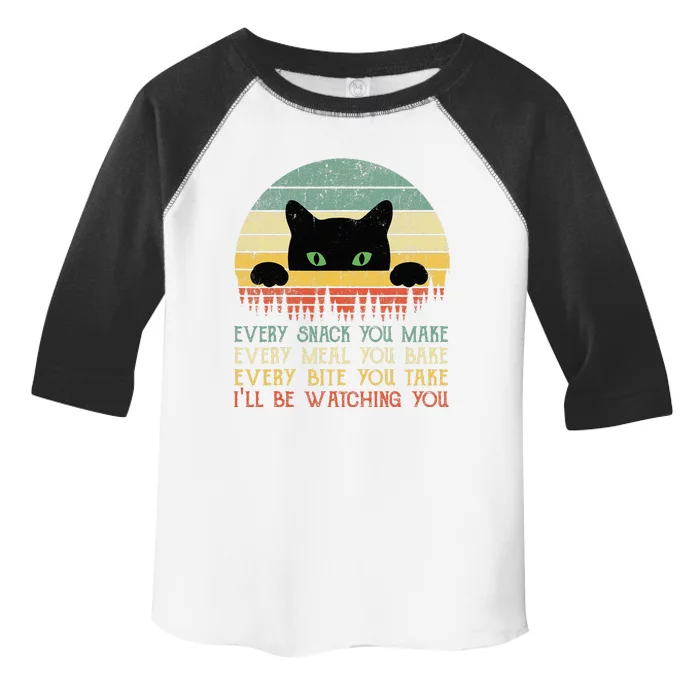 Every Snack You Make Cat Funny Cat Mom Cat Mama Cat Dad Toddler Fine Jersey T-Shirt