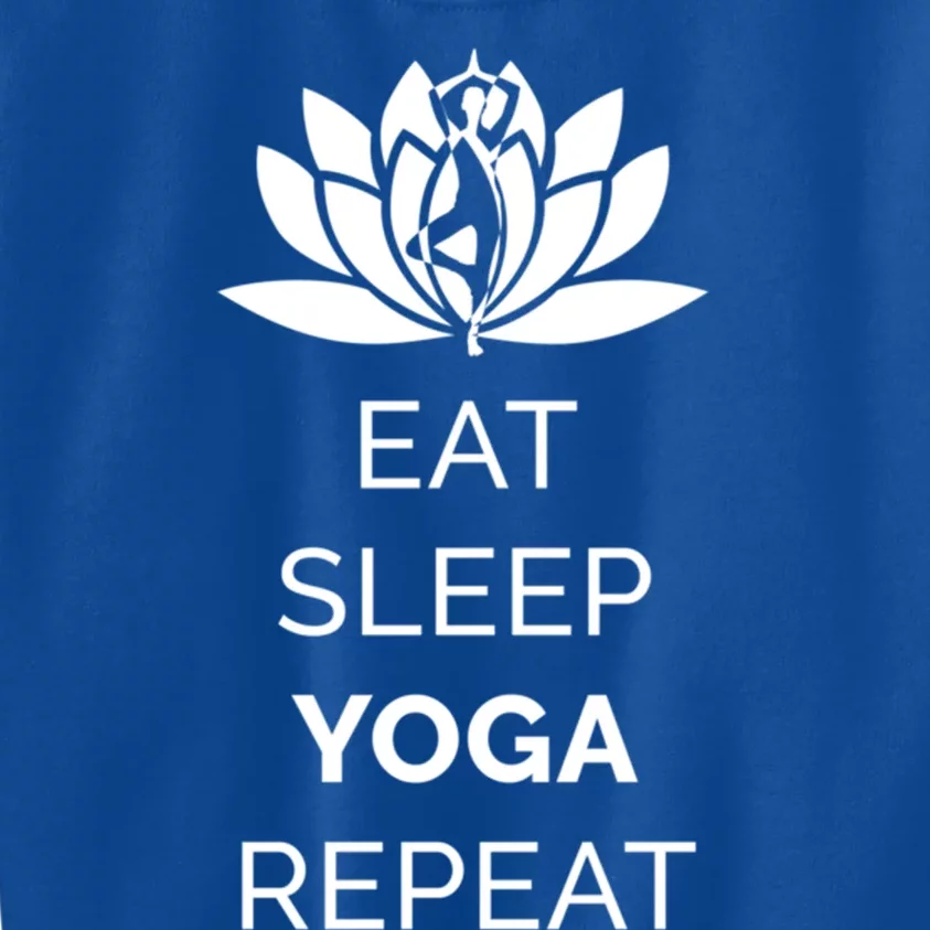 Eat Sleep Yoga Repeat Great Gift Kids Sweatshirt