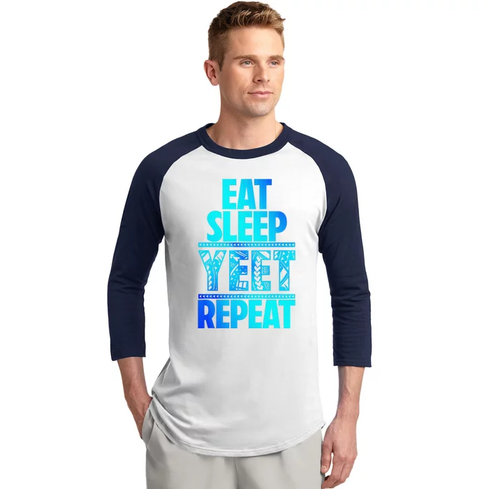 Eat Sleep Yeet Repeat Vintage Jey Yeet Baseball Sleeve Shirt