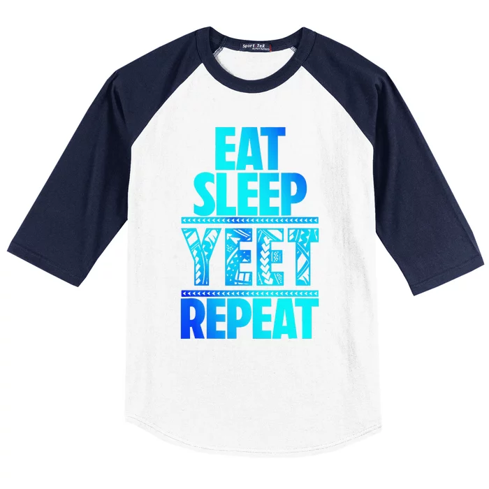 Eat Sleep Yeet Repeat Vintage Jey Yeet Baseball Sleeve Shirt