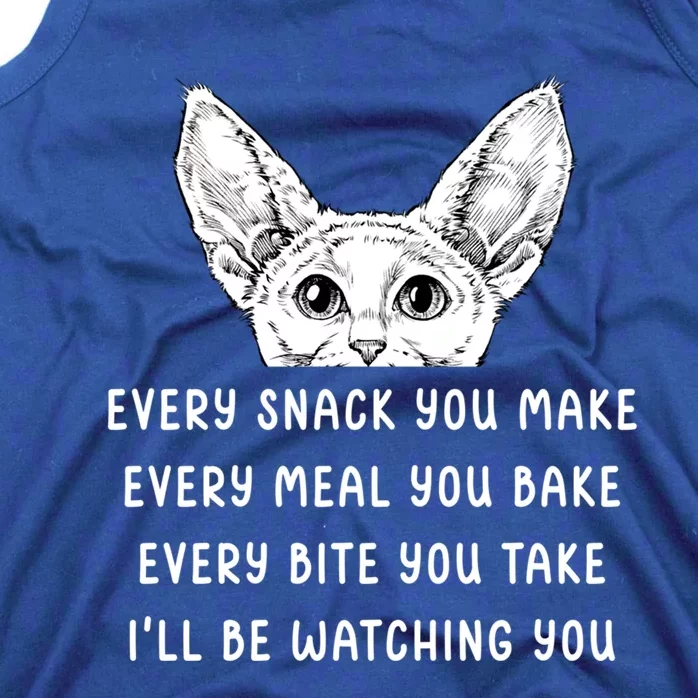 Every Snack You Make Every Meal You Bake Devon Rex Cat Gift Tank Top