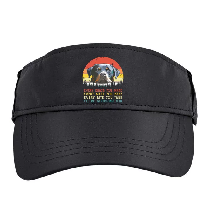 Every Snack You Make Dog Shirts Rottie Mom Cute Rottweiler Adult Drive Performance Visor