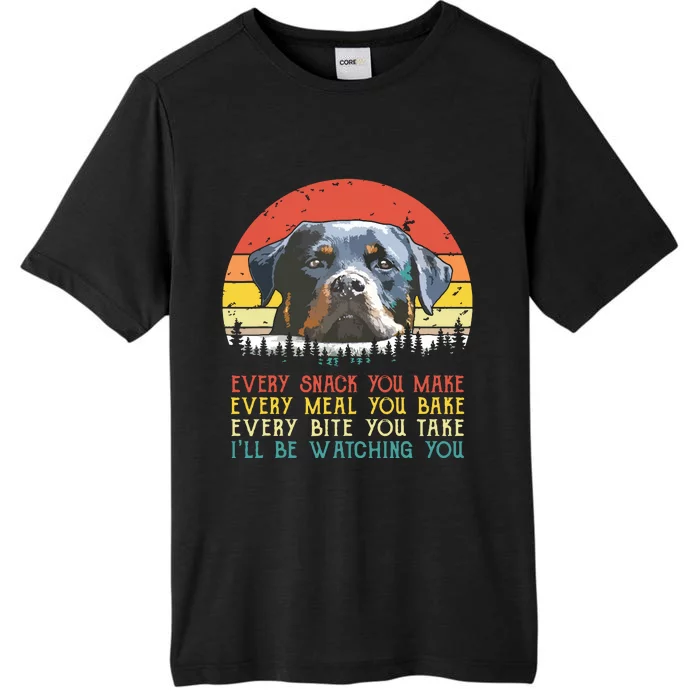 Every Snack You Make Dog Shirts Rottie Mom Cute Rottweiler ChromaSoft Performance T-Shirt