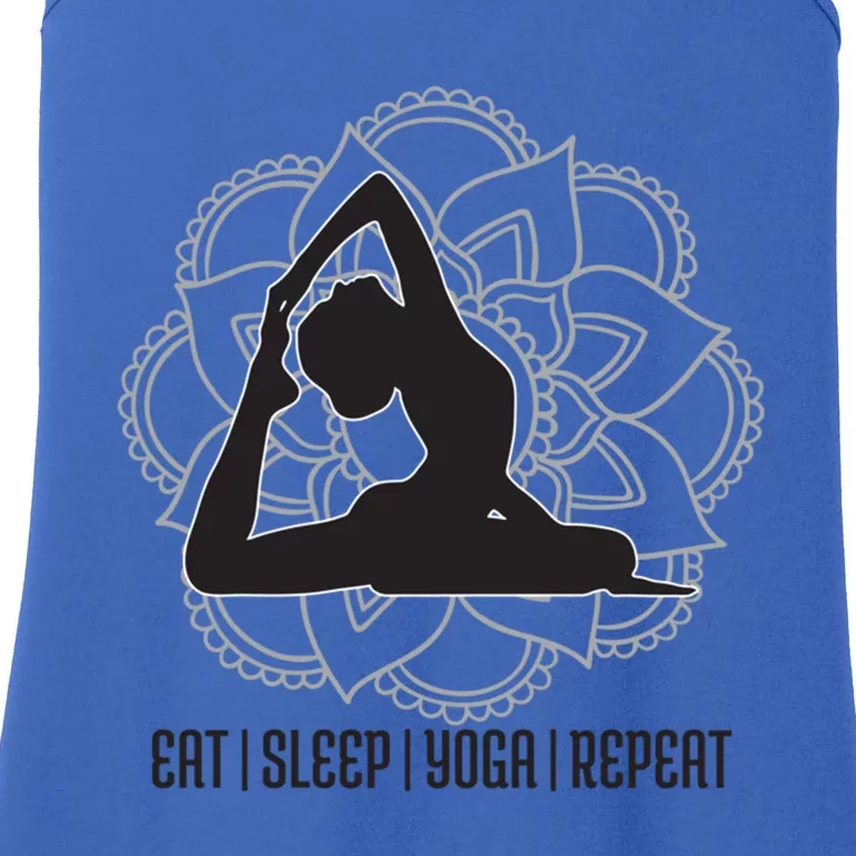 Eat Sleep Yoga Repeat Yoga Outfit Yoga Yogi Gift Ladies Essential Tank