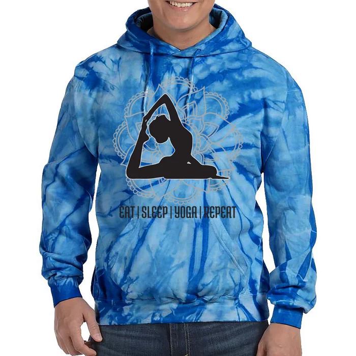 Eat Sleep Yoga Repeat Yoga Outfit Yoga Yogi Gift Tie Dye Hoodie