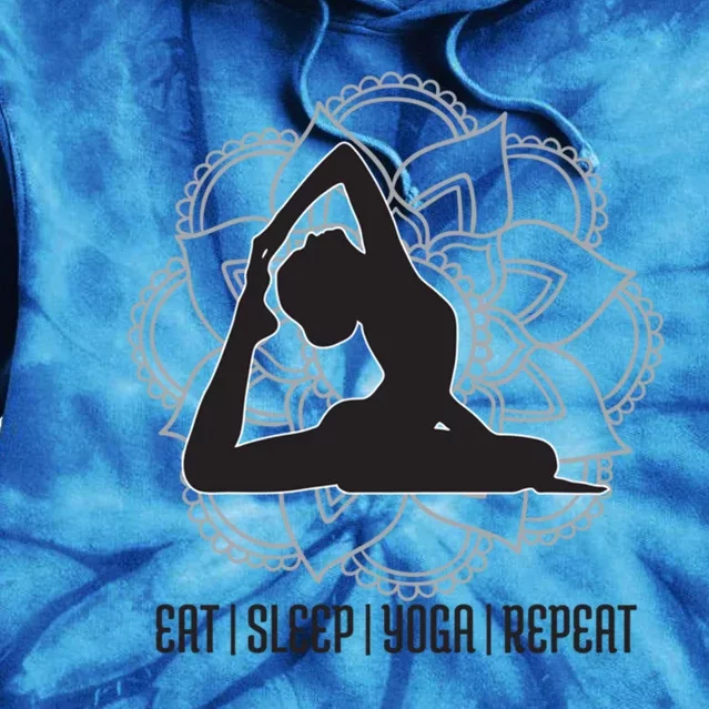 Eat Sleep Yoga Repeat Yoga Outfit Yoga Yogi Gift Tie Dye Hoodie