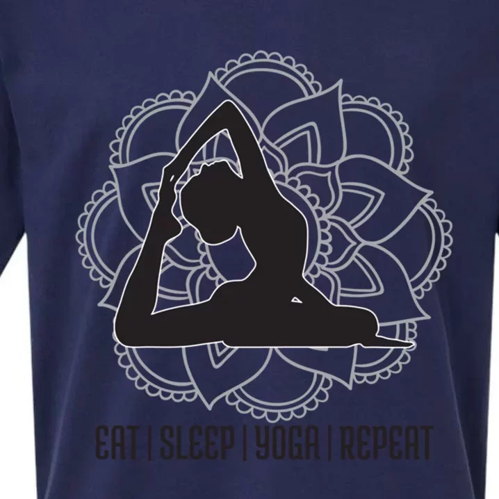 Eat Sleep Yoga Repeat Yoga Outfit Yoga Yogi Gift Sueded Cloud Jersey T-Shirt