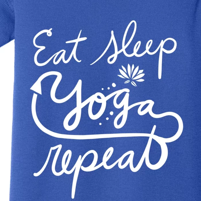 Eat Sleep Yoga Repeat Fun Lotus Gift Baby Bodysuit