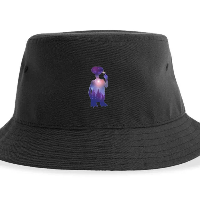 ET Alien Galaxy Forest Sustainable Bucket Hat