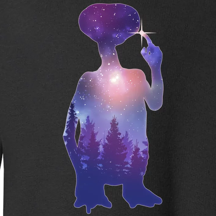 ET Alien Galaxy Forest Toddler Sweatshirt