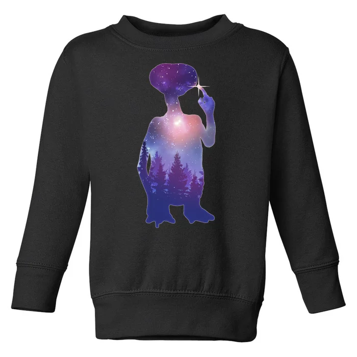 ET Alien Galaxy Forest Toddler Sweatshirt