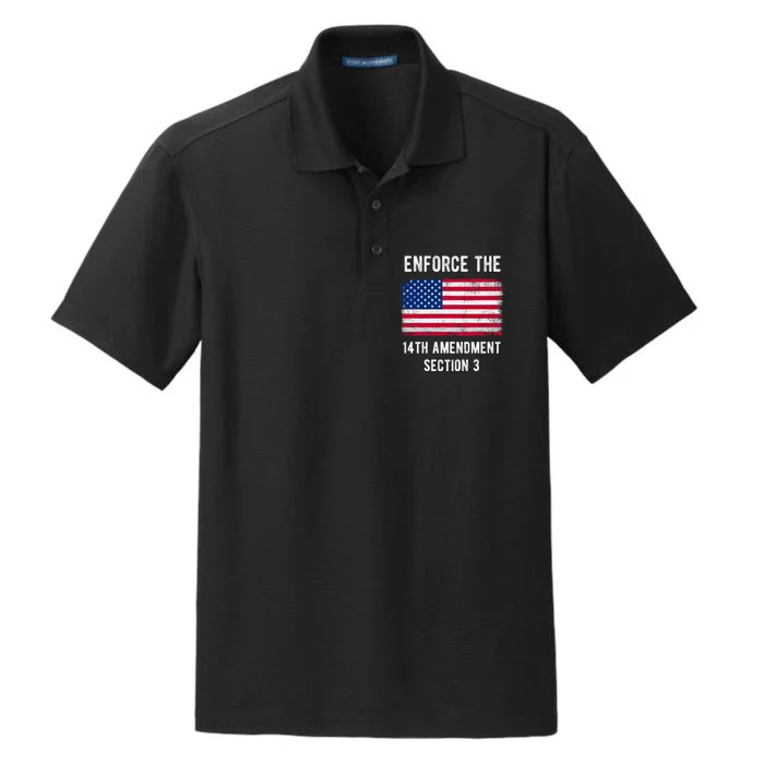 Enforce The 14th Amendment Section 3 Dry Zone Grid Performance Polo