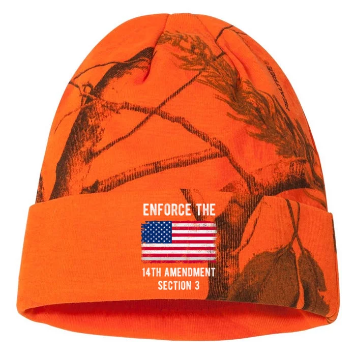 Enforce The 14th Amendment Section 3 Kati - 12in Camo Beanie