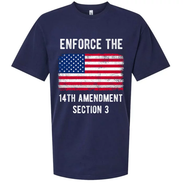 Enforce The 14th Amendment Section 3 Sueded Cloud Jersey T-Shirt