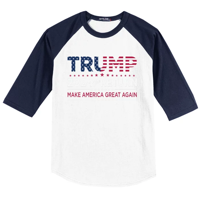 Elect Trump 2024 Make America Great Again Baseball Sleeve Shirt