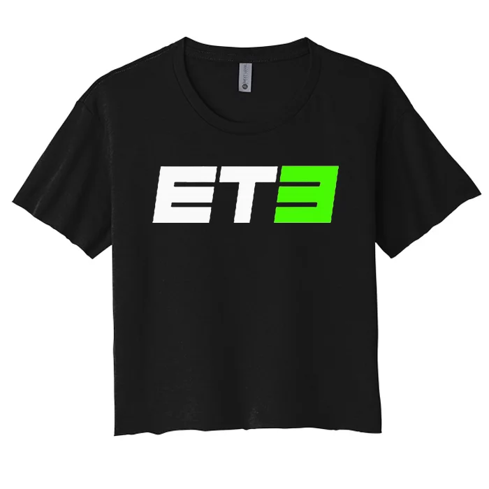 E.L.I Tomac 3 E.T.3 Motocross And Supercross Fan Women's Crop Top Tee