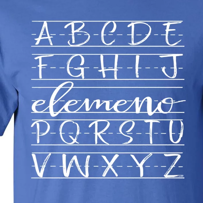 Eleo Teacher Apreciation Alphabet Funny Gift For Teachers Cool Gift Tall T-Shirt