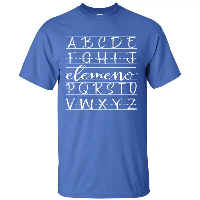 Eleo Teacher Apreciation Alphabet Funny Gift For Teachers Cool Gift Tall T-Shirt